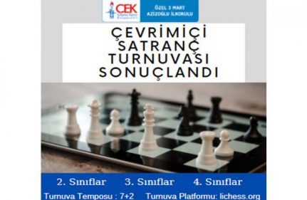 İLKOKUL ÖĞRENCİLERİMİZ ÇEVRİMİÇİ SATRANÇ TURNUVASINDA BULUŞTULAR