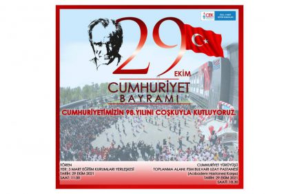 CUMHURİYETİMİZİN 98.YILINI COŞKUYLA KUTLUYORUZ.