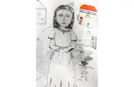 "KADINA VE ÇOCUĞA YÖNELİK ŞİDDET" RESİM YARIŞMASINDAN SERGİLEME BAŞARISI