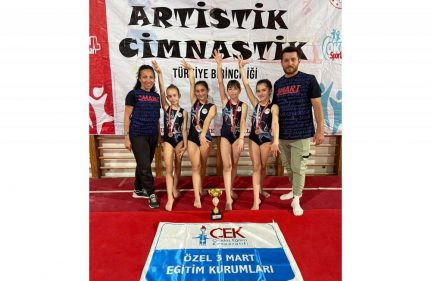 3 MART KÜÇÜK KIZLAR CİMNASTİKTE TÜRKİYE 3.'SÜ