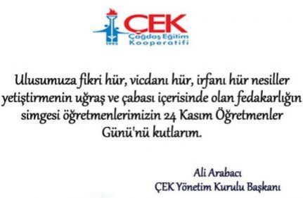 24 KASIM ÖĞRETMENLER GÜNÜ KUTLU OLSUN